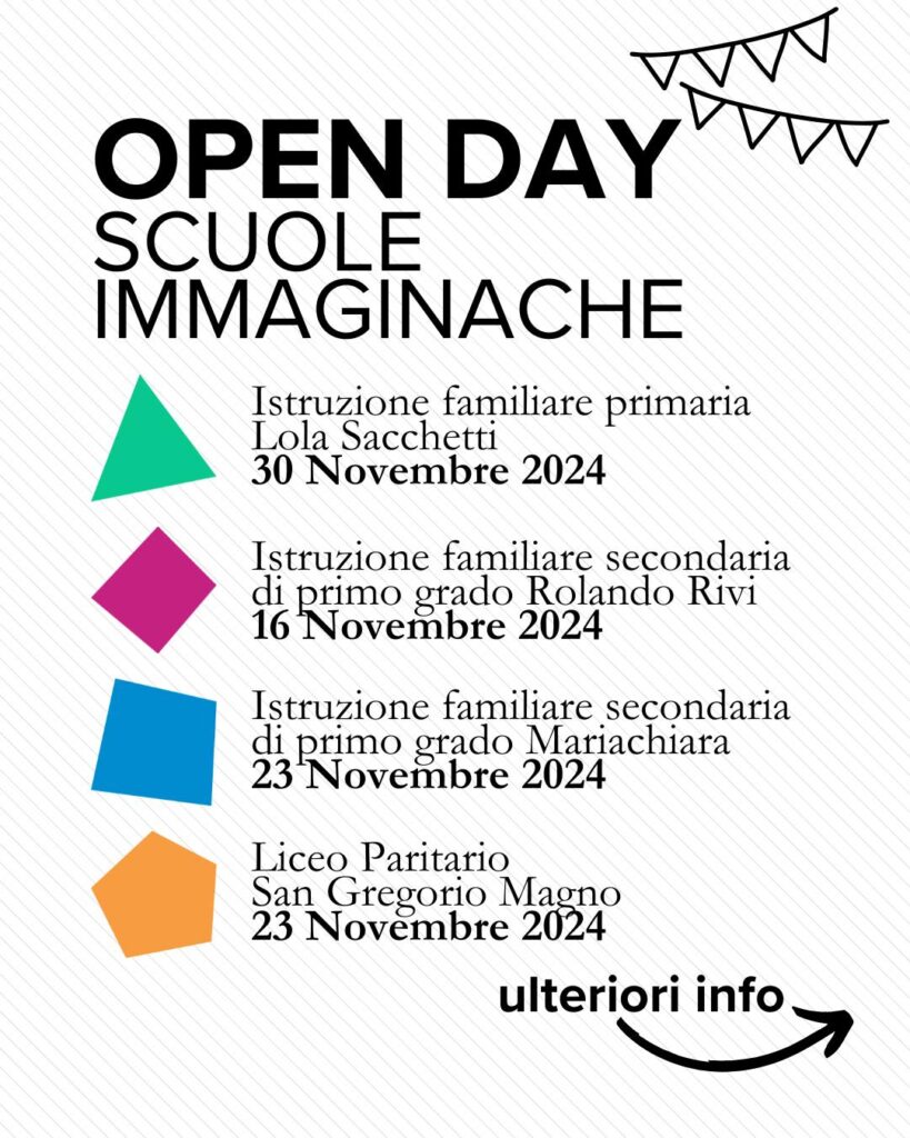 open day Reggio Emilia e sant'ilario d'Enza